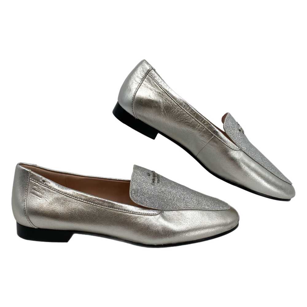 Kate Spade Silver Glitter City Nights Loafers | Size 7